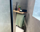 Free Standing Towel Holder with Shelf